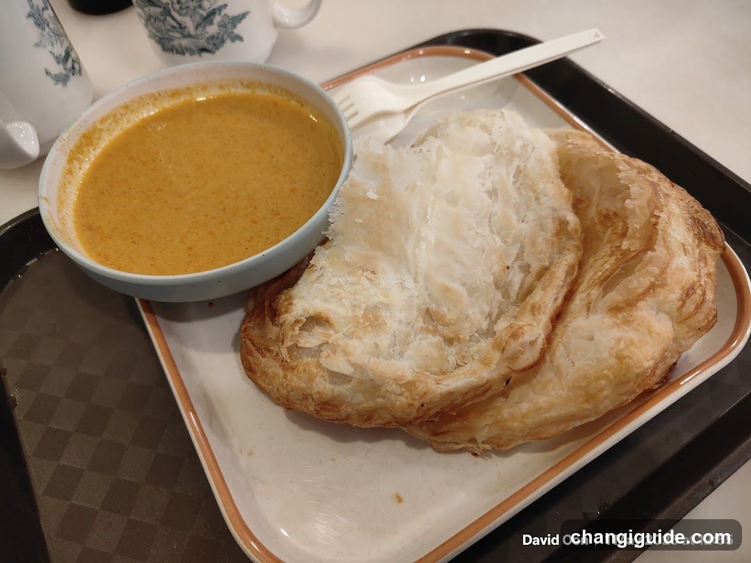 Breakfast Meal with Curry and Roti