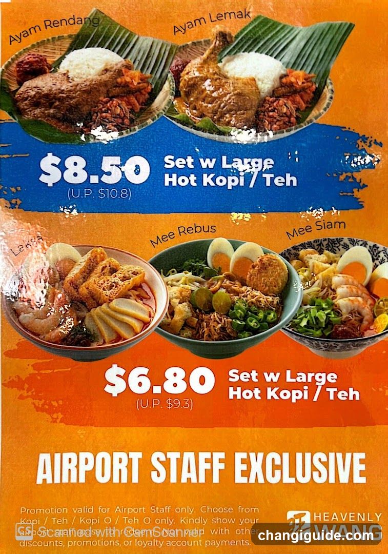Heavenly Wang Food Promotion Flyer