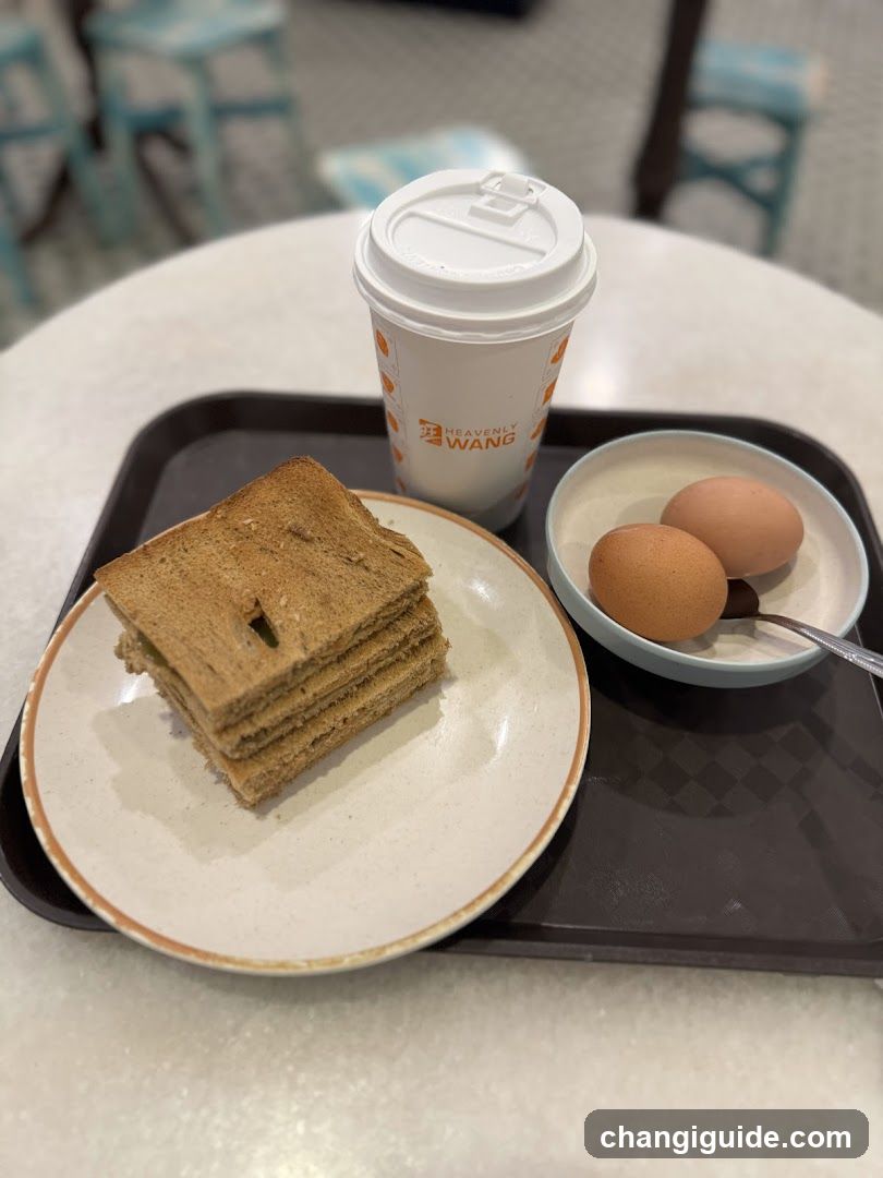 Breakfast Tray with Toast and Eggs