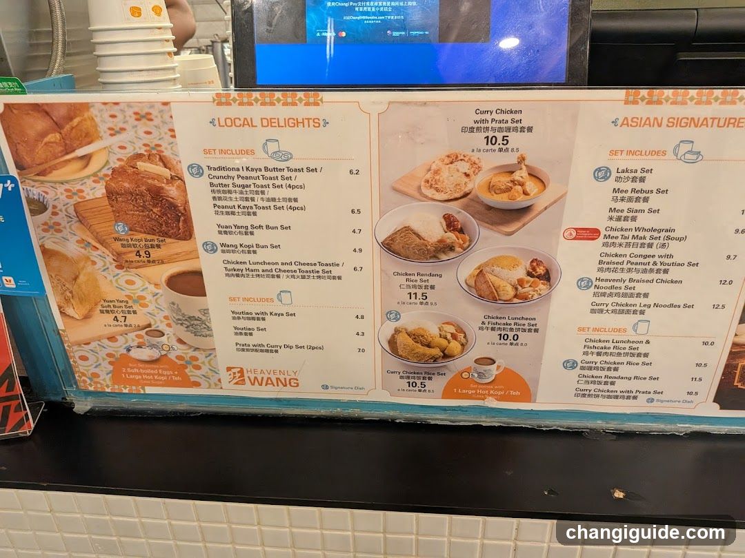 Heavenly Wang Menu Board