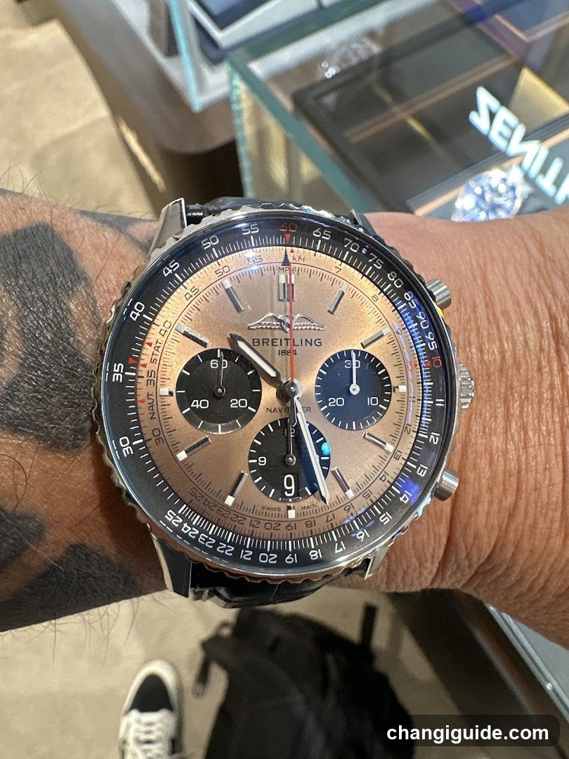 Breitling Chronograph Watch on Wrist
