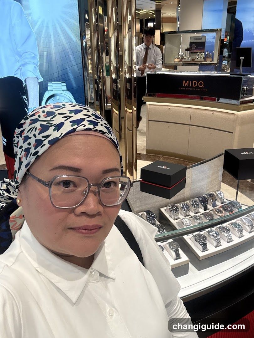 Watch Store Interior Selfie