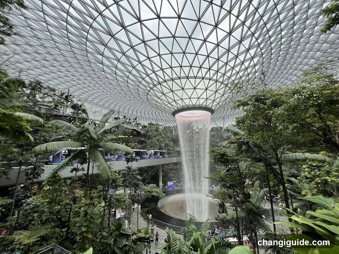 The Jewel Changi Indoor Waterfall