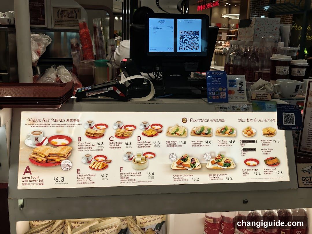Value Set Meals & Toastwich Menu Board