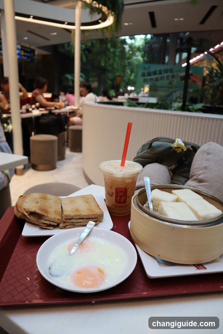 Breakfast at a cafe