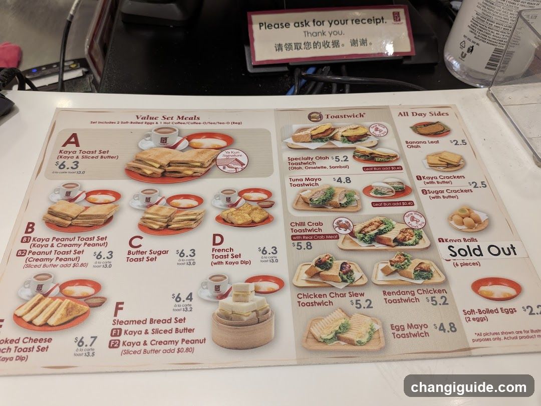 Kaya Toast Set Menu