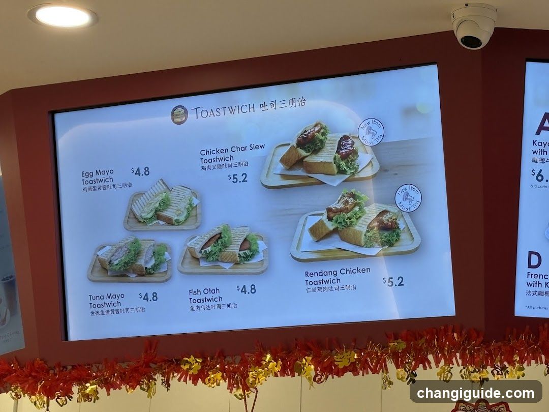 Toastwich Menu Board