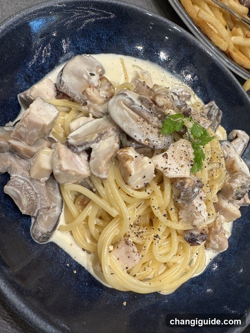 Mushroom and Chicken Pasta