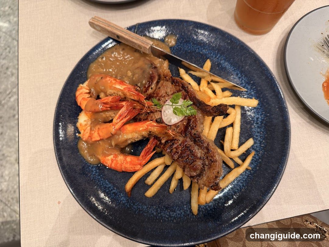 Shrimp and Steak with Fries