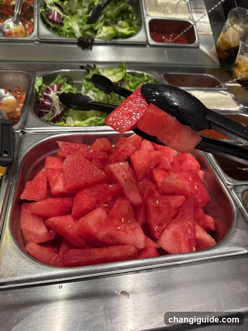 Salad Bar with Watermelon