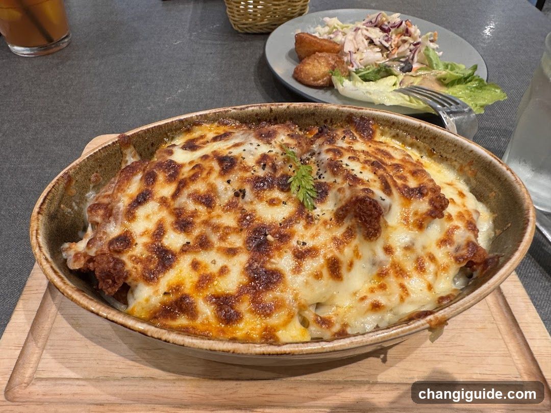 Baked Dish with Side Salad