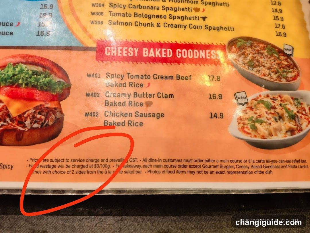 Cheesy Baked Goodness Menu Section