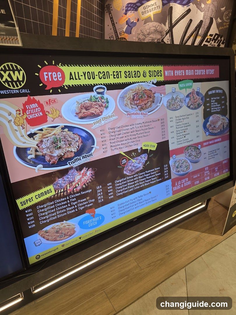 Western Grill Menu Board