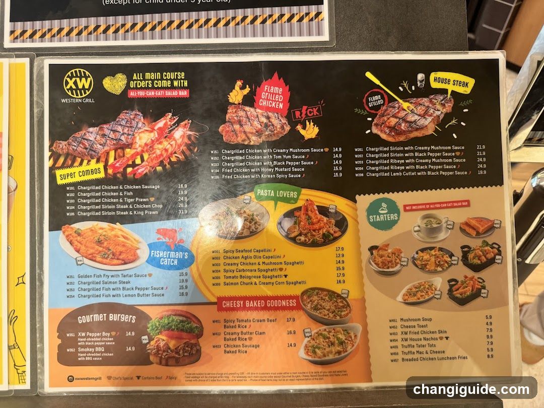 Western Grill Menu