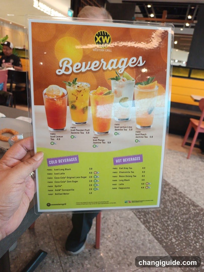 Western Grill Beverages Menu