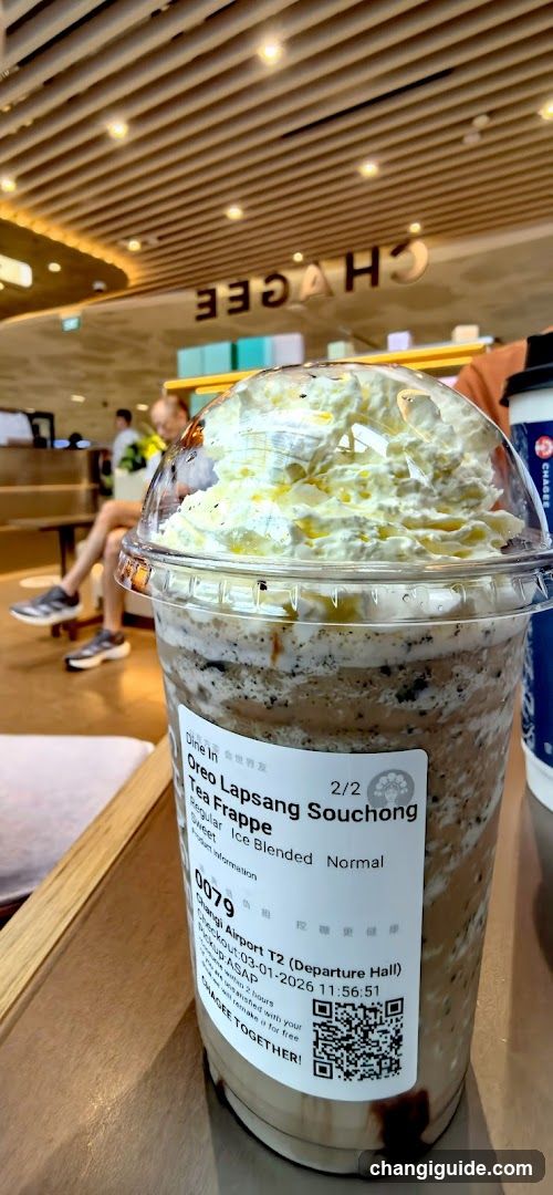 Oreo Lapsang Souchong Tea Frappe