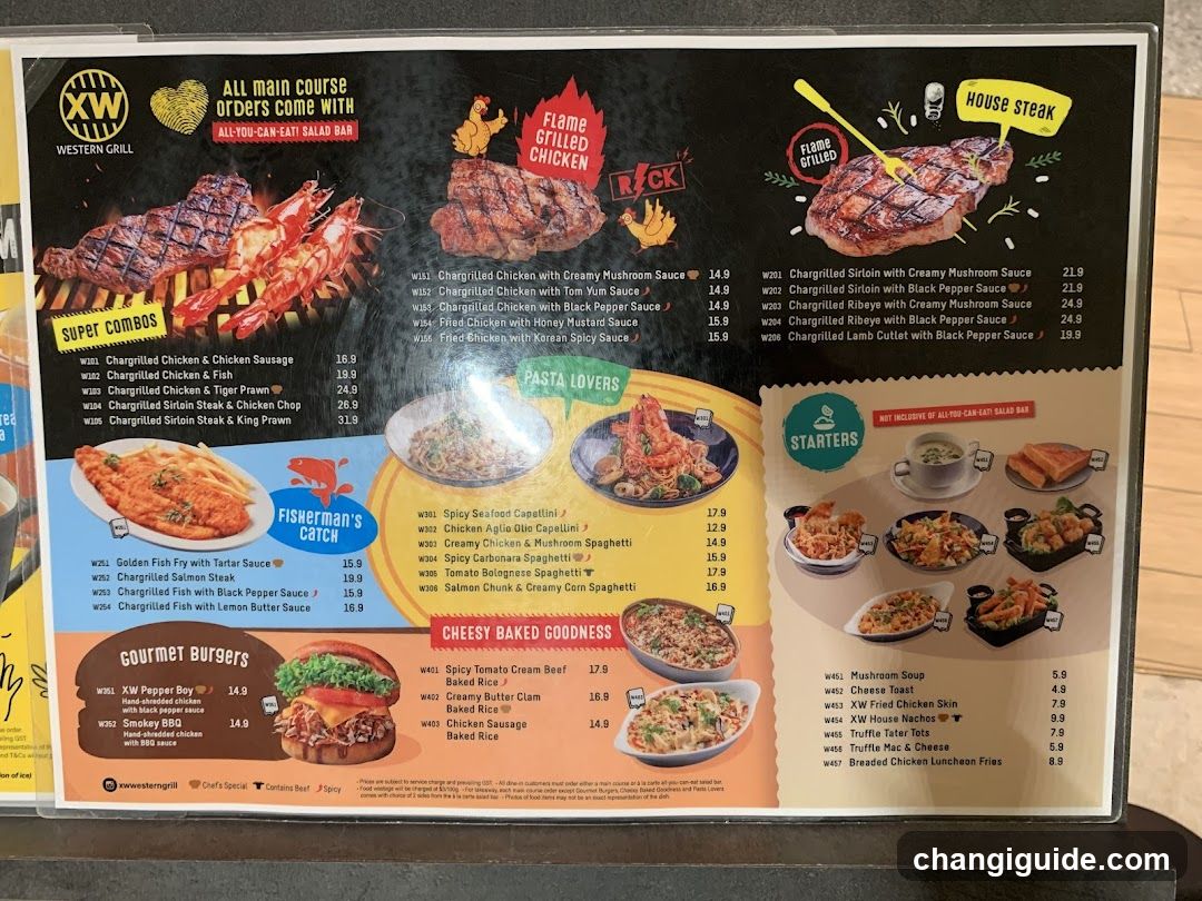 Western Grill Menu Board
