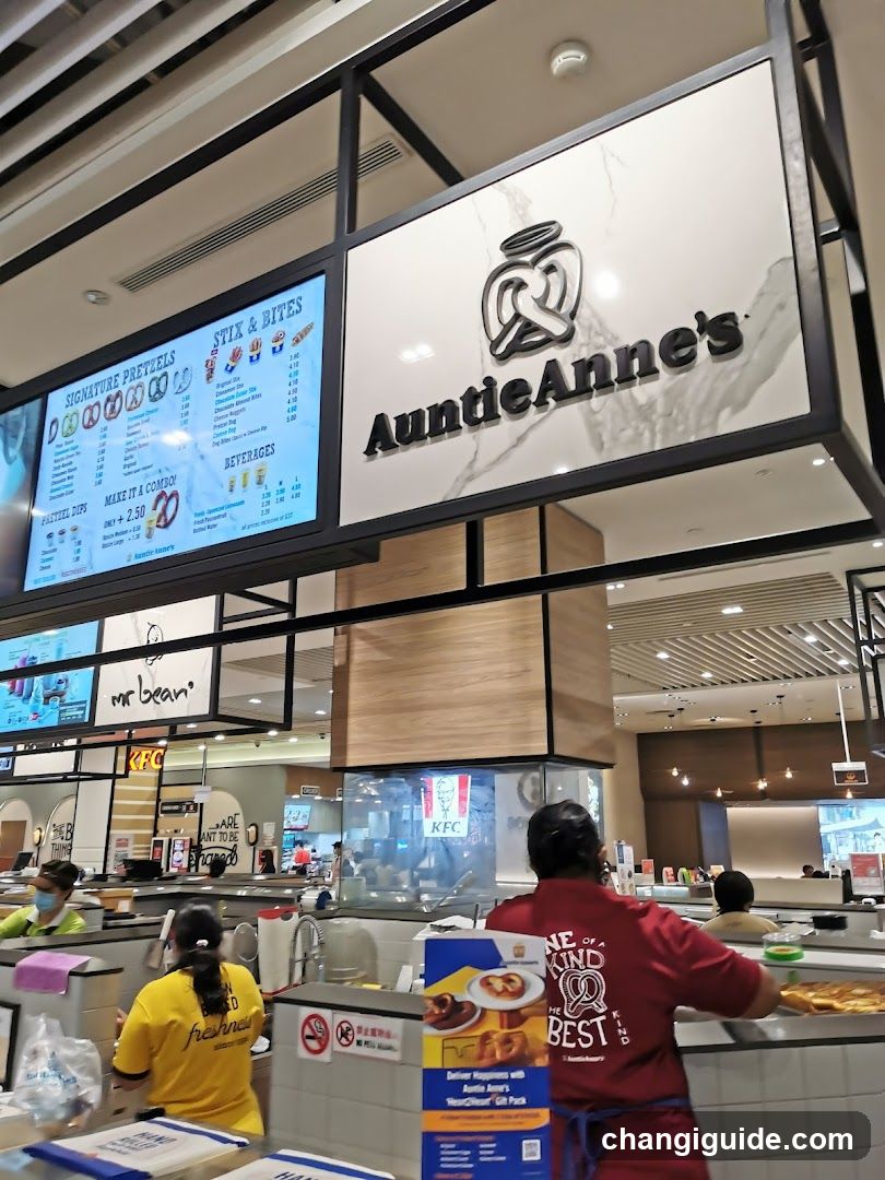 Auntie Anne's Food Court Scene