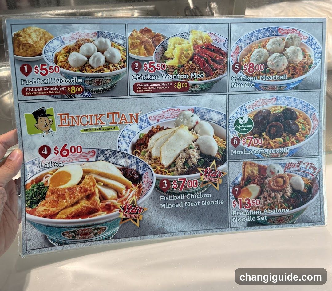 Encik Tan Menu Board