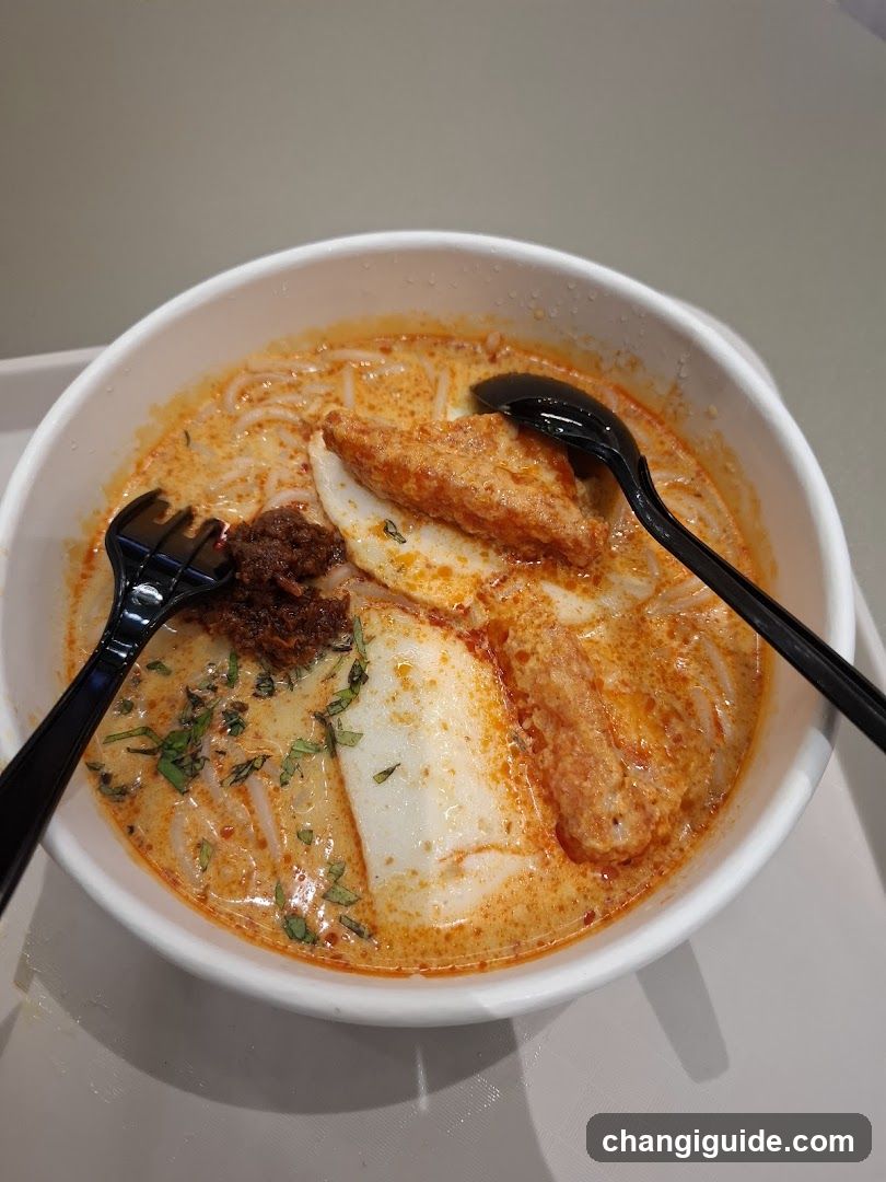Bowl of Noodle Soup with Tofu and Spices