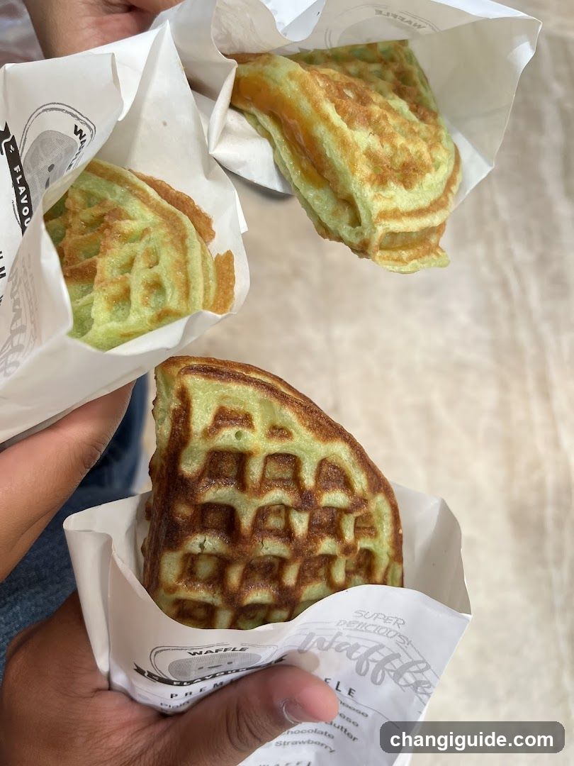 Waffle Sandwiches in Paper Wrappers