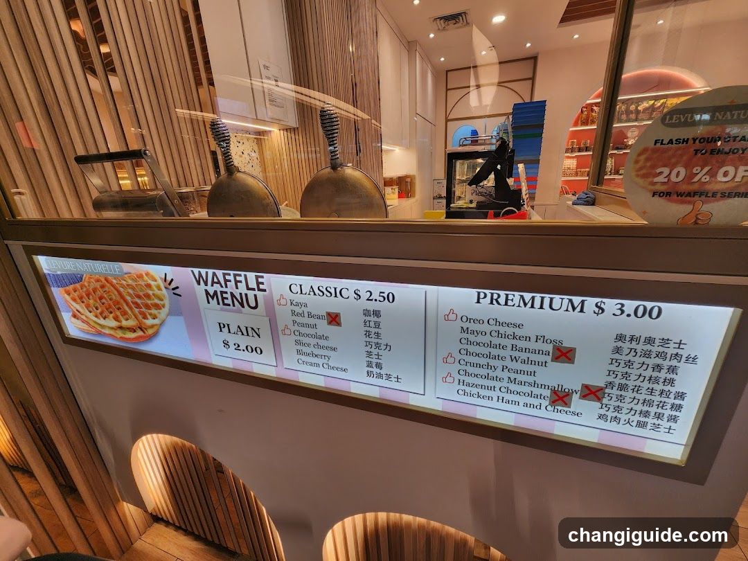 Waffle Menu Display