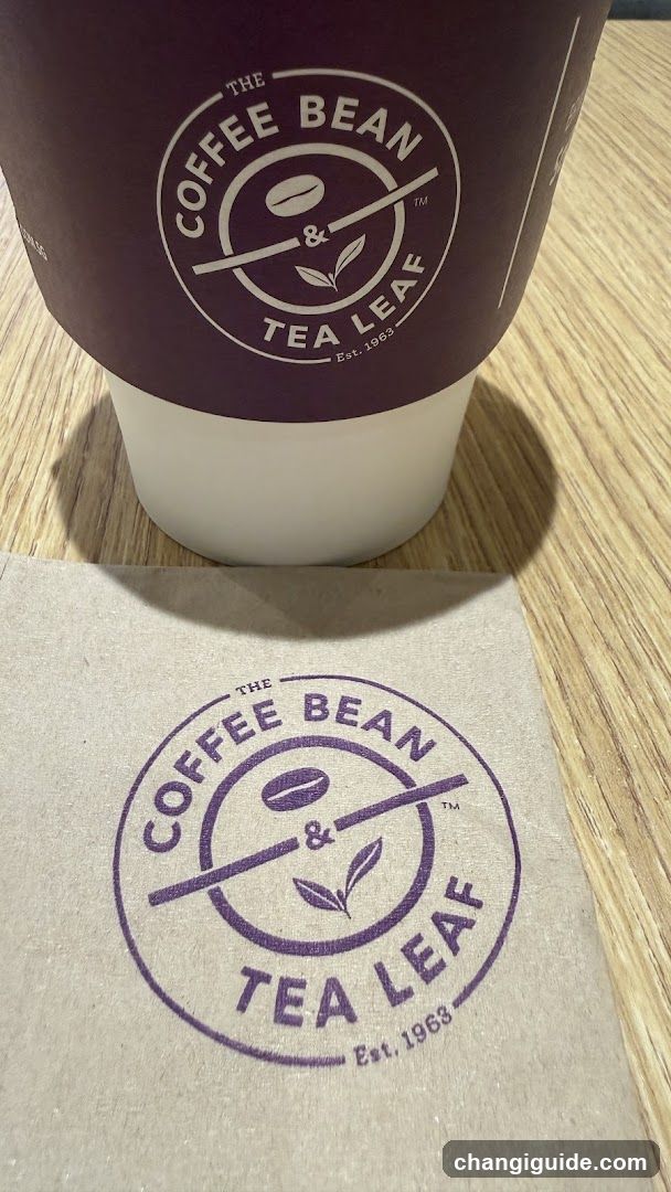 The Coffee Bean & Tea Leaf Cup and Napkin