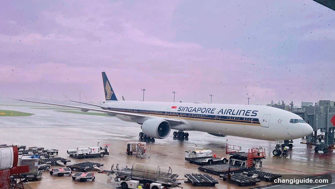 Singapore Airlines Plane at Airport