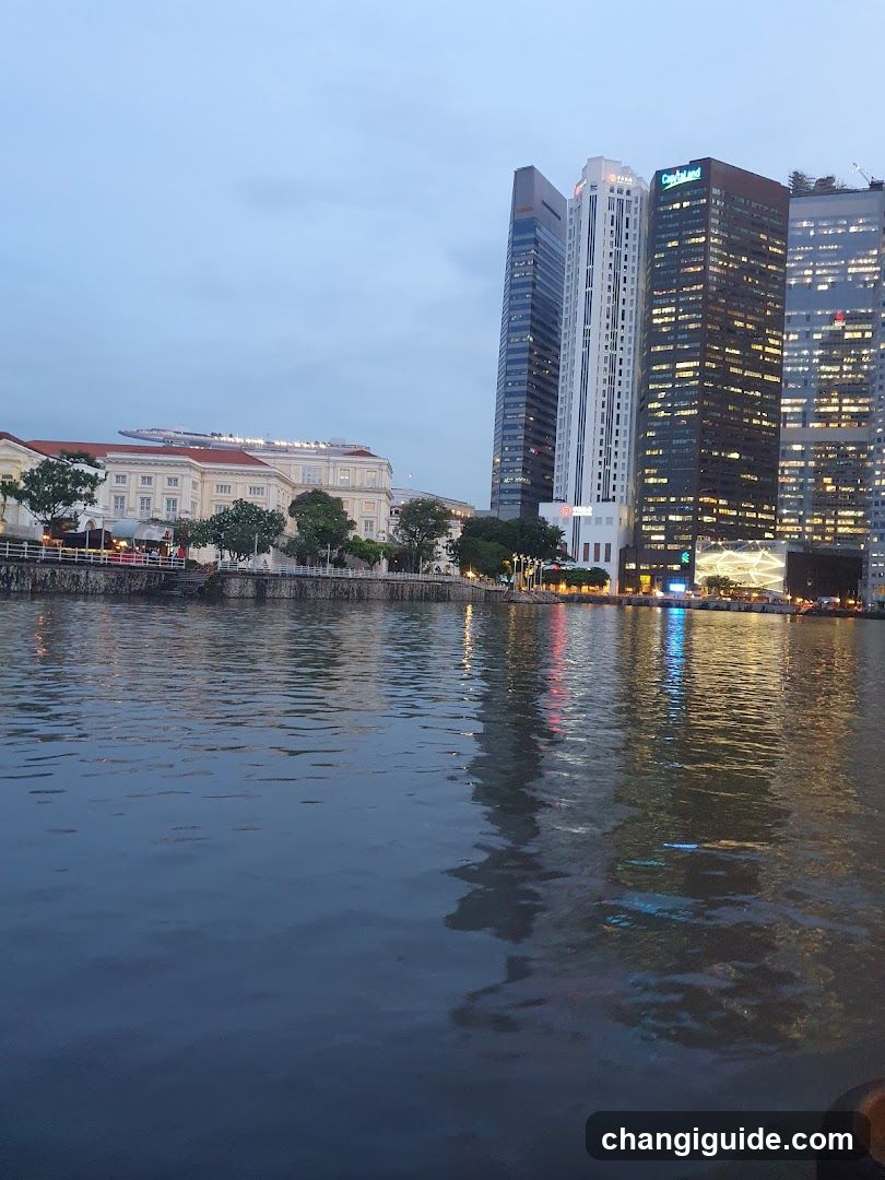 Cityscape at Dusk by the Waterfront