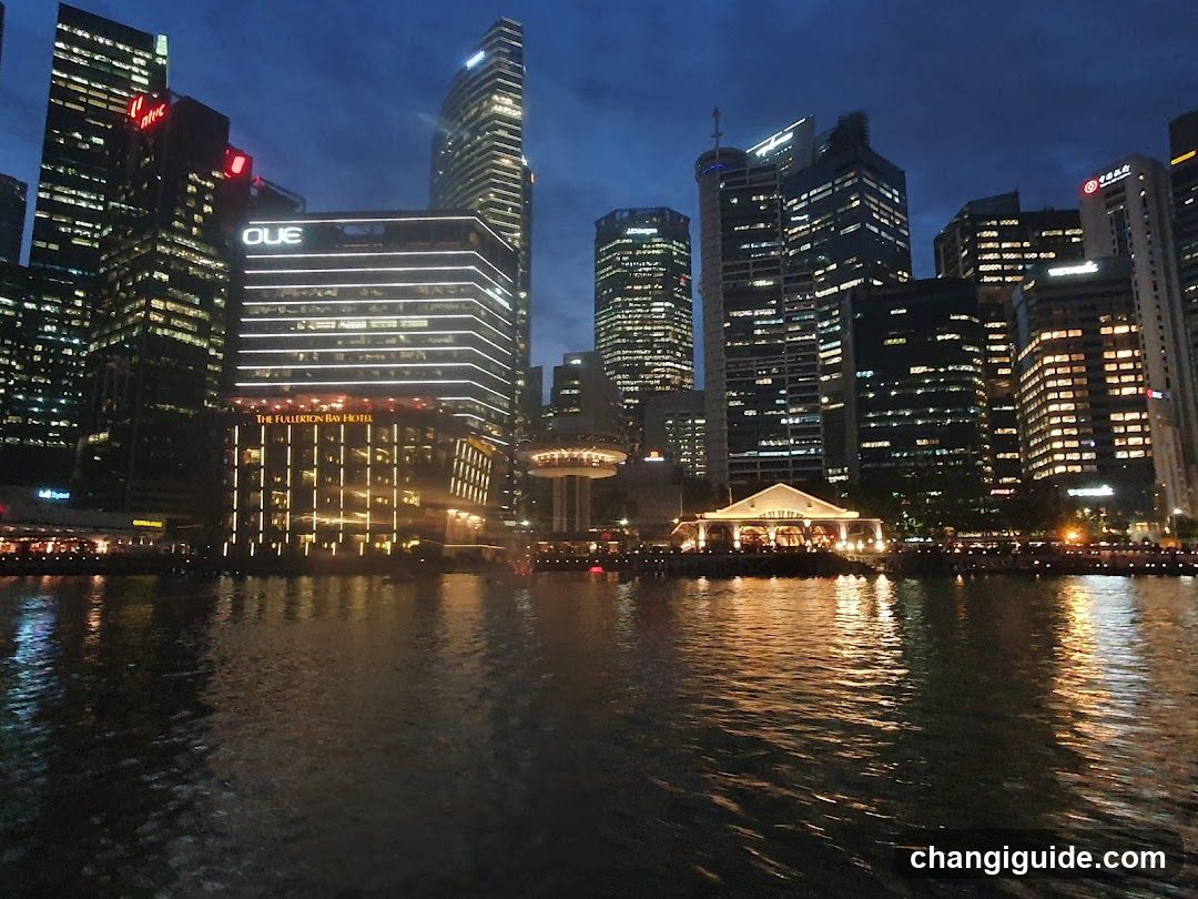 Night Cityscape with Waterfront View