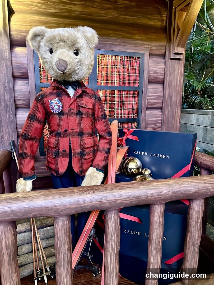 Teddy Bear in Plaid Jacket with Ralph Lauren Gifts