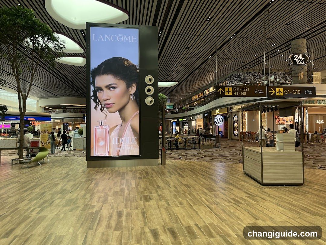 Lancome Idol Advertisement in Airport Terminal