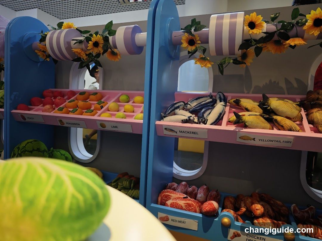 Toy Food Display Shelf