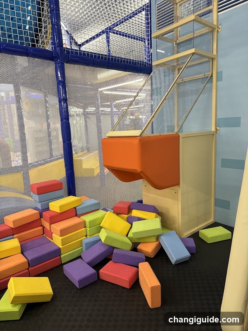 Indoor Play Area with Foam Blocks