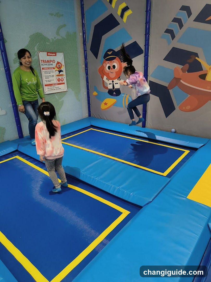 Indoor Trampoline Play Area