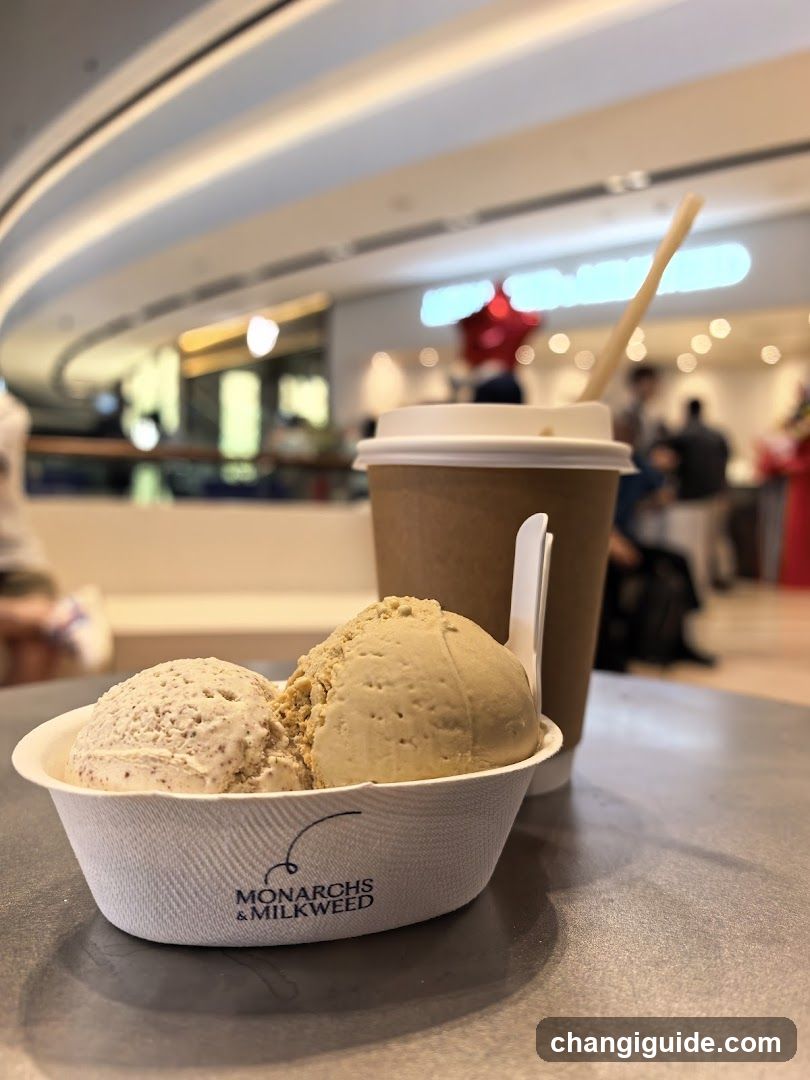 Ice Cream and Coffee in Mall