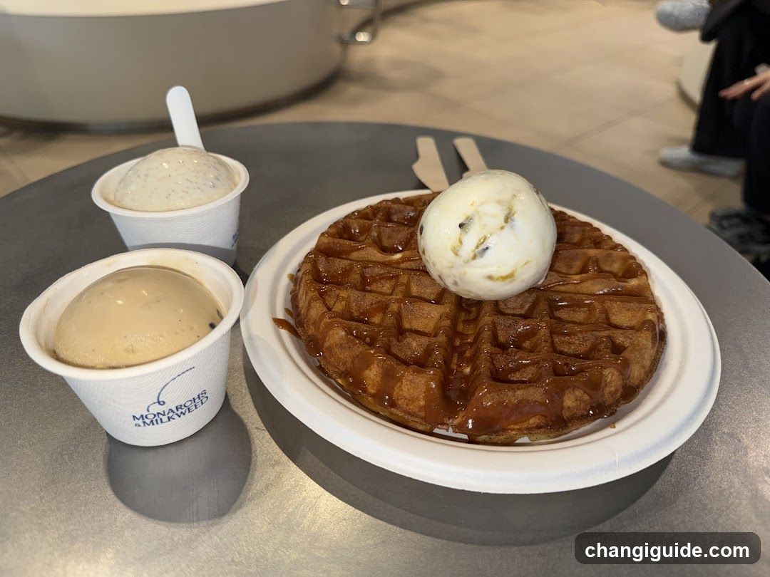Waffle and Ice Cream
