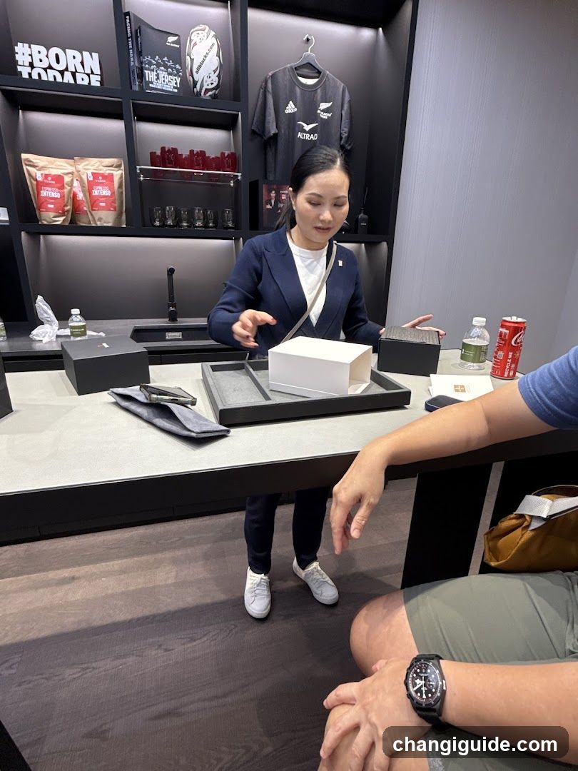 Store Interior with Staff and Products