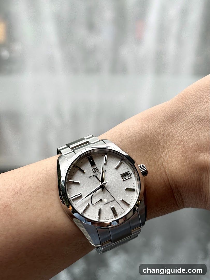 Silver Watch on Wrist
