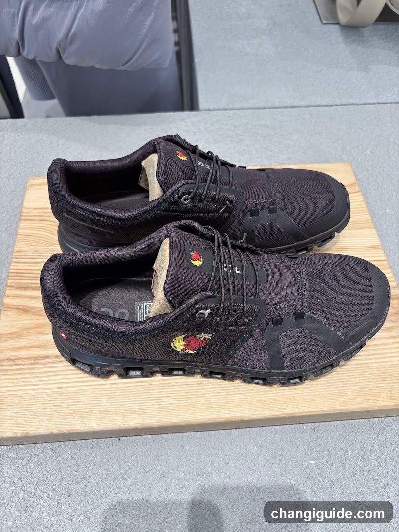 Dark Athletic Sneakers Display