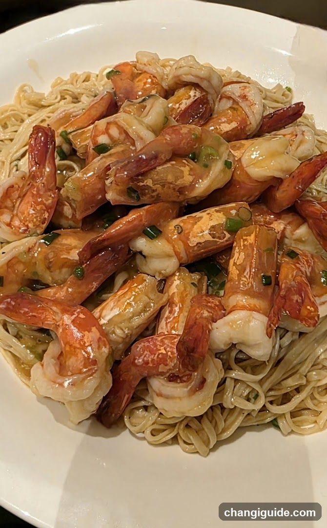Shrimp and Noodles Dish
