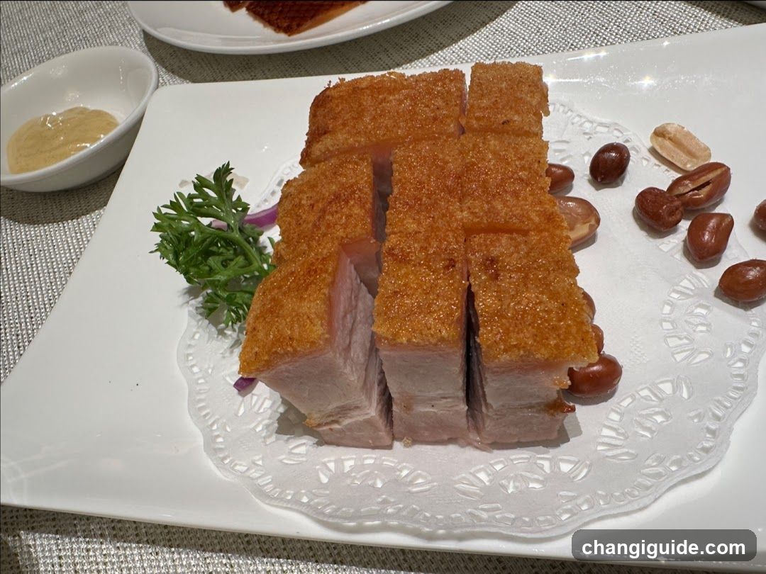 Crispy Roasted Pork with Peanuts and Sauce