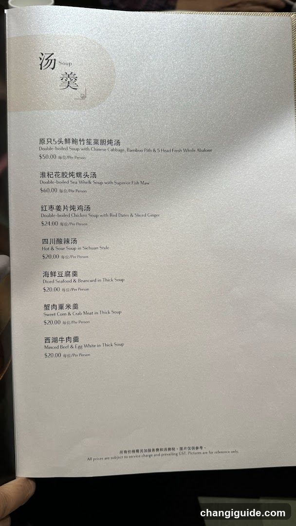 Soup Menu