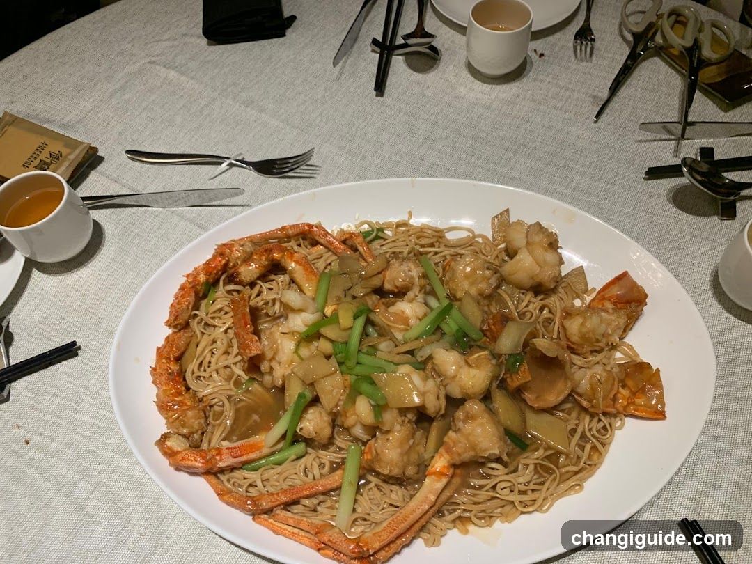 Seafood Noodles with Crab and Shrimp