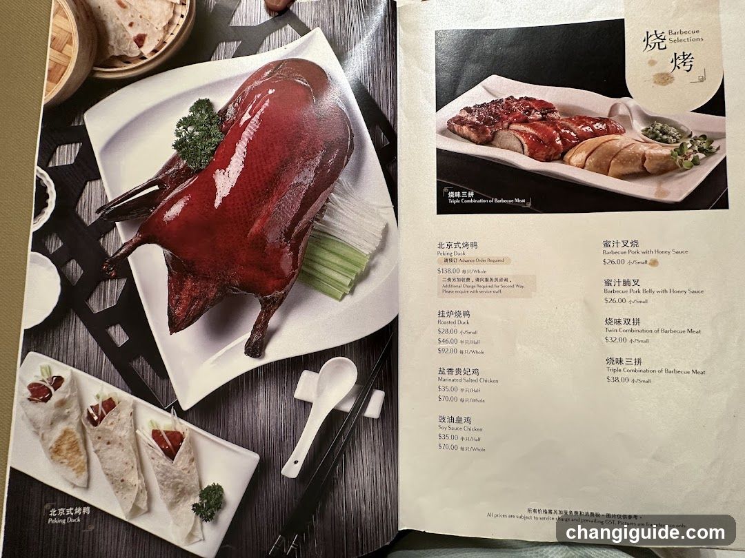 Chinese Cuisine Menu Spread