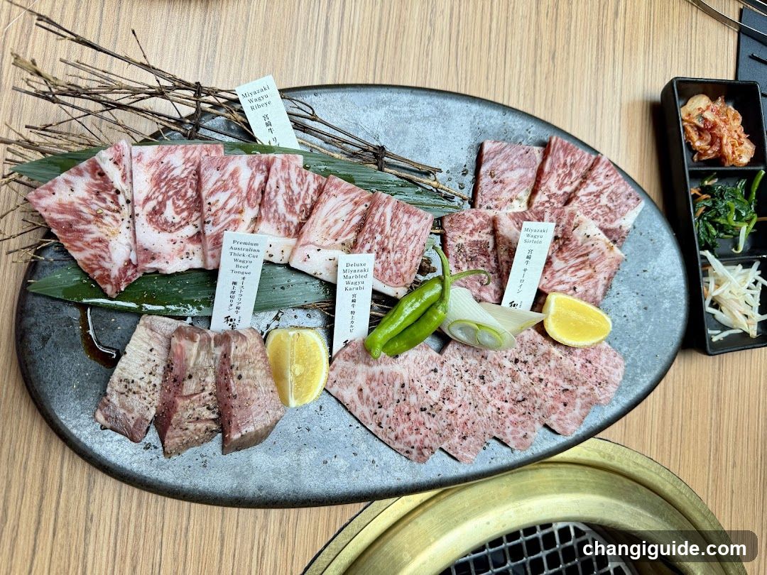Yakitori Platter with Premium Beef Slices