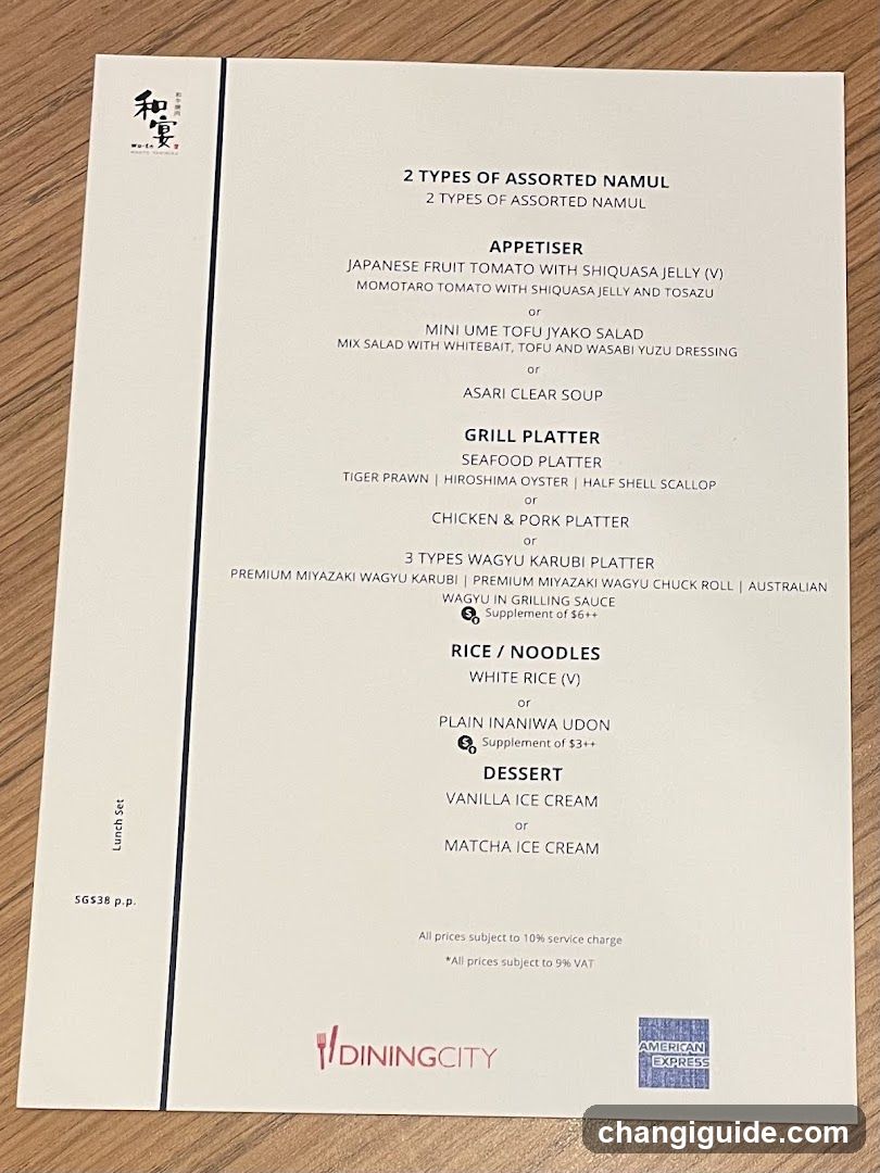 Lunch Set Menu