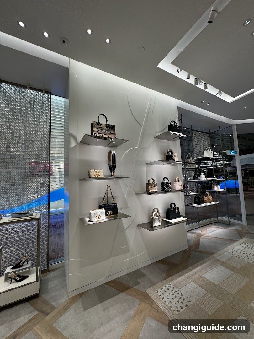 Luxury Handbag Display Interior