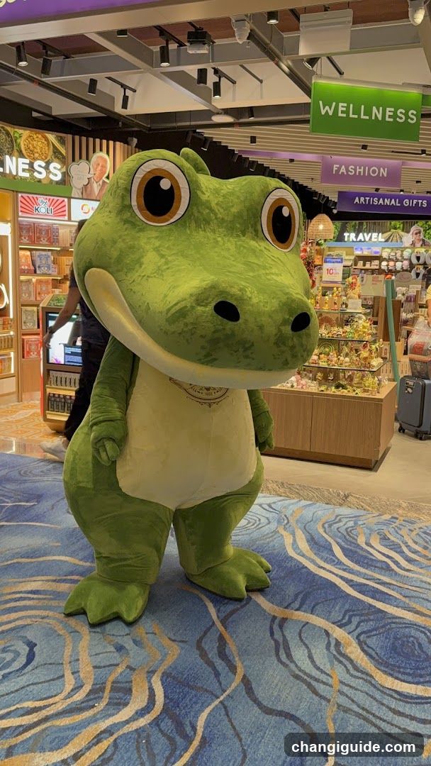 Mascot in Shopping Mall Interior