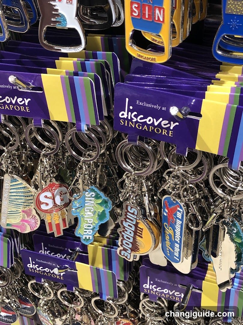 Discover Singapore Keychains Display